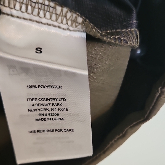 NWT Free Country Stretch Rip Stop Mens Outdoor Vest W Zip Pockets Sz. S - Picture 9 of 9